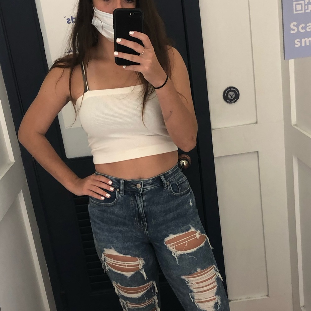 American Eagle Large Spaghetti Strap Crop top tank top